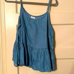 Mudpie Denim Tank top. Size Large
